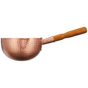 2.4L Marushin Hammered Copper Saucepan φ21cm, traditional Japanese copper cookware