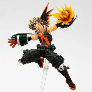 15.5cm Figure Complex Amazing Yamaguchi Series No.022 Katsuki Bakugo Figure with blast effects, offering authentic anime style for collectors