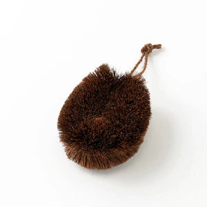 Umezawa Handmade Tawashi Eco-Friendly Gentle Palm Fiber Scrub Brush, handcrafted design for kitchen cleaning