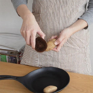 1 piece Tawashi Palm Fiber Scrub Brush by Umezawa, offering sustainable cleaning for eco-conscious homes