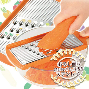 Shimomura Kougyou Japan Fvs - 615 Dishwasher Safe Shredded Shiri Shiri Orange 268X90X14Mm Made In Niigata Tsubame Sanjo