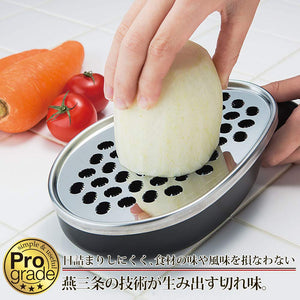 Shimomura Kougyou Professional Grade Grater Made In Japan - Grate Radish Black Pgs - 11 Niigata Tsubamesanjo