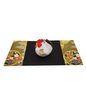 Shinsendo Japanese - Style Vase Mat Figurine Incense Burner - Ideal For Japanese - Style Rooms Textured Like An Obi Asuka