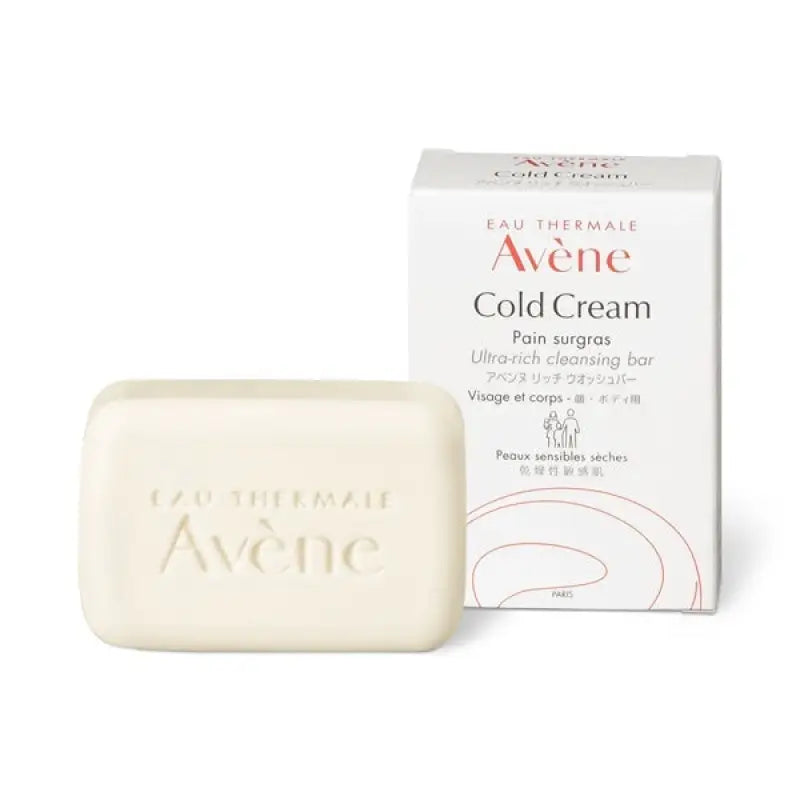 Shiseido Avene Cold Cream Ultra-Rich Cleansing Bar 100g - Moisturizing For Dry Skin Skincare