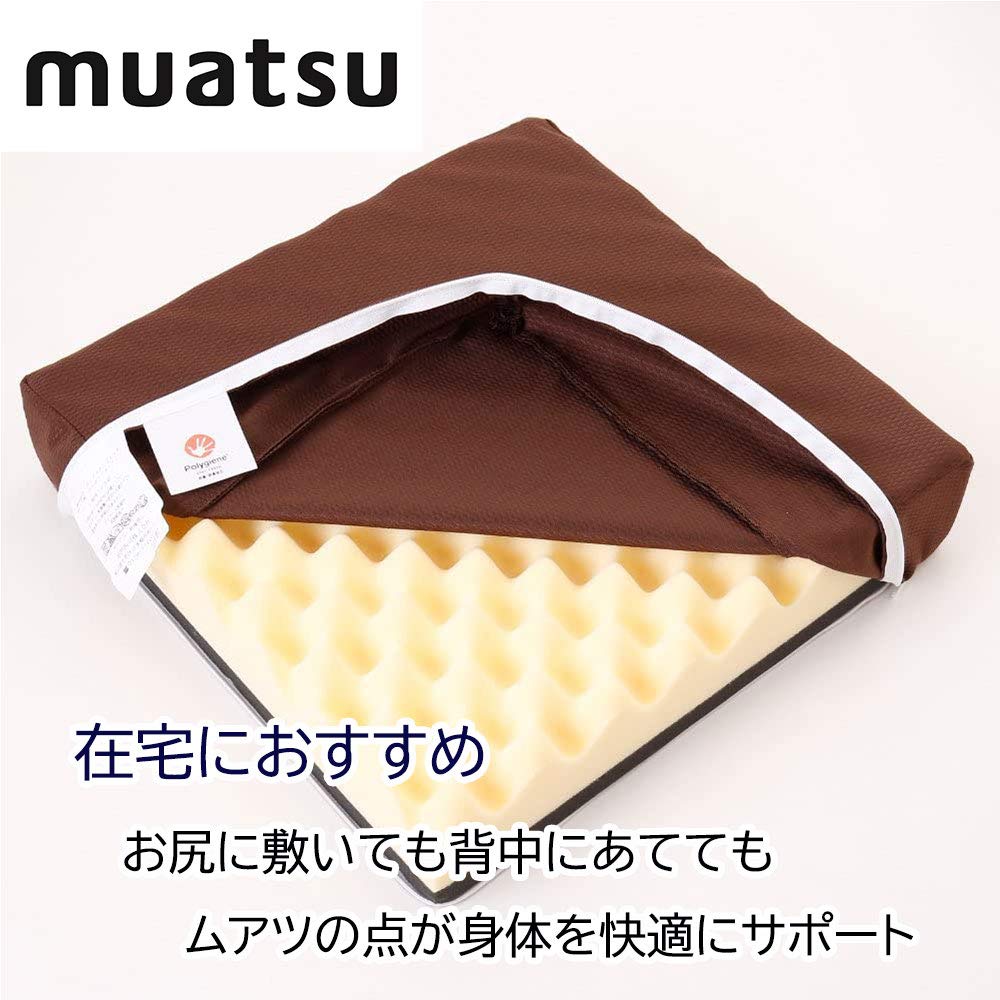 Showa - Nishikawa Muatsu Cushion 2 Form 01 Japan 7X40X40M 40Sq Brown