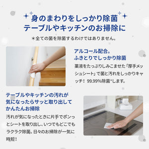 Silcot Wet Wipes Disinfection Alcohol Type 99.99 Disinfection Body 40 Sheets