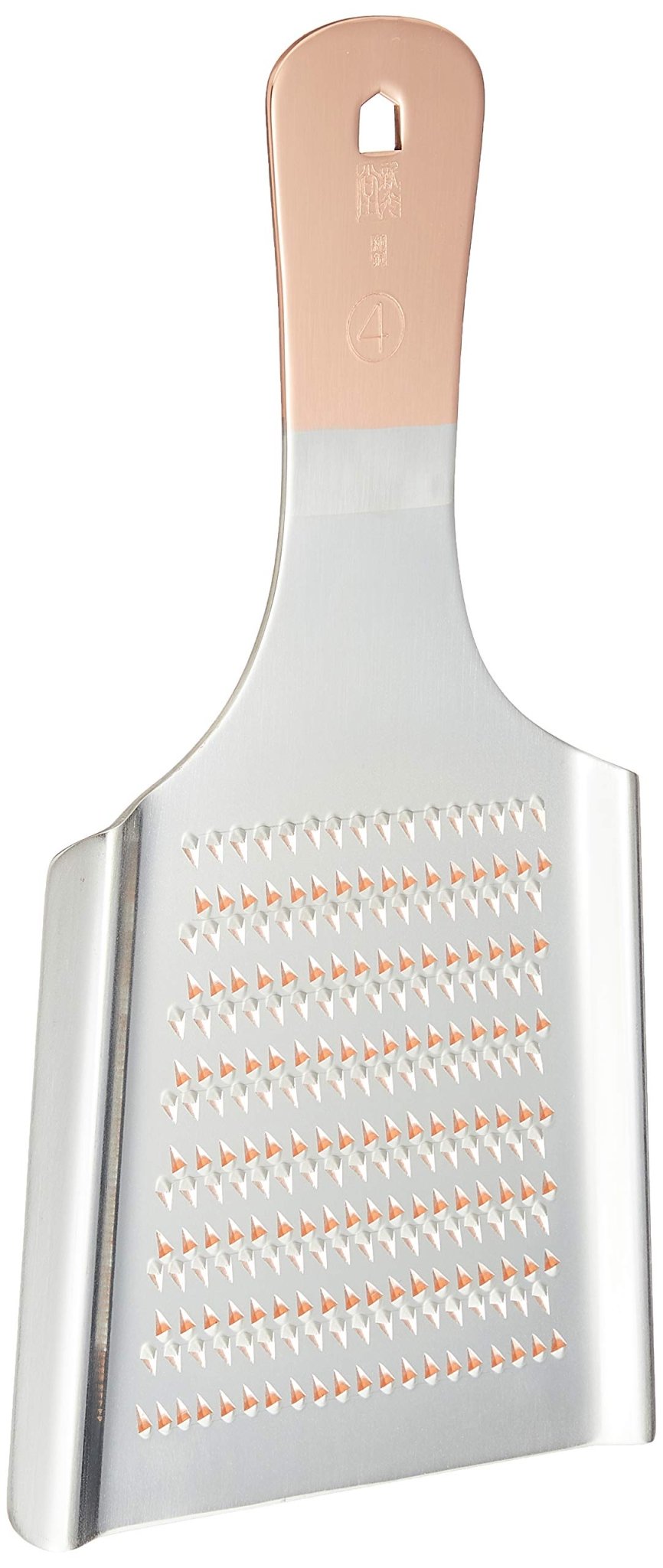 Sinkoukinzoku Handmade Double Sided Grater No. 4 Onkochishin 0 - 4 Pure Copper Japan 22.5X12Cm