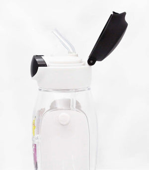 Skater 530Ml Pokemon Straw Water Bottle W/ One Push - Japan