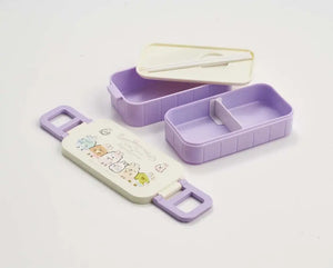 Skater Bento Box Sumikko Gurashi Rabbit Rice 600Ml Antibacterial 2 Tier Women&S Made In Japan Yzw3Ag