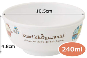 Skater Japan Bowl Melamine Rice Bowl 240Ml Sumikkogurashi Tabikibun M320 - A