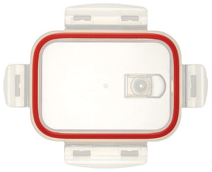 Skater Moomin Kitchen 650Ml Heat - Resistant Glass Storage Container With 4 - Point Lock Lid Valve - Japan