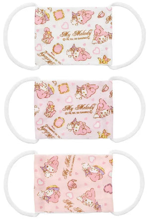 Skater Washable Gauze Mask 2 - 4 Years Old Baby 3 Pieces Antibacterial My Melody Sanrio 8.8 × 6.5Cm Mskg0