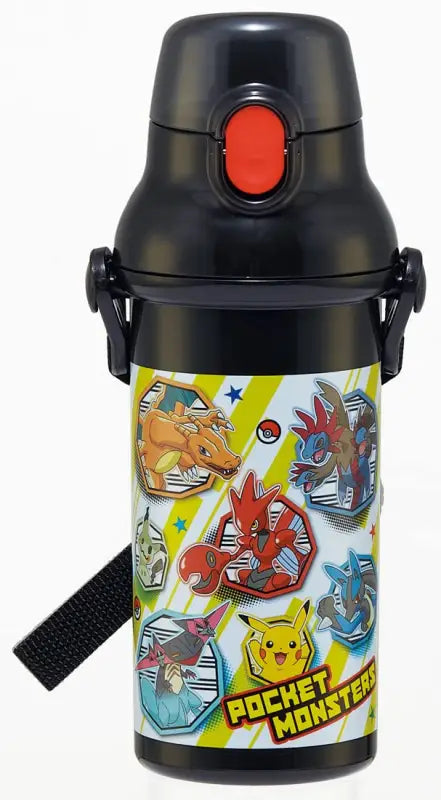 Skater Water Bottle 480Ml Pokemon 23 Kids Antibacterial Plastic Boys Made In Japan Psb5Sanag-A