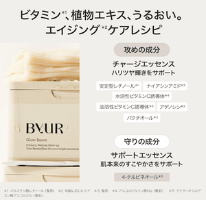 30-sheet Byur Glow Boost Multi V Daily Mask with soothing vitamins, offering deep hydration for busy users