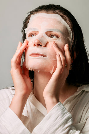 20ml x 3 Sheets Dr. Medion Spaoxy Mask Rose Scent with Vitamin C derivative, offering glow support for all skin types