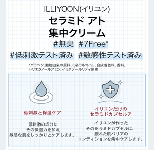 Context photo: Illiyoon Ceramide Ato Concentrate Cream with other skin barrier care items.