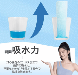 ITO Facial Towels, 3 Sets of 60 Sheets, For Tackling Sensitive Skin and Rough Skin