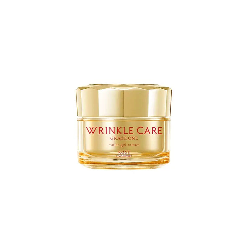 100g Kose Grace One Wrinkle Care Moist Gel Cream, niacinamide-infused, designed for mature skin