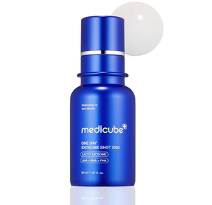 “Medicube One Day Exosome Shot Pore Ampoule 2000 30ml front bottle view”