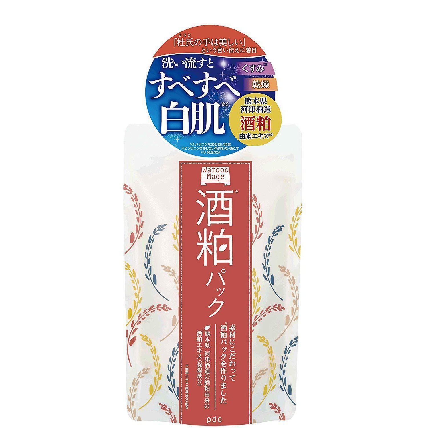 170g PDC Wafood Made Sake Lees Face Pack, hydrating botanicals, designed for radiant skin support