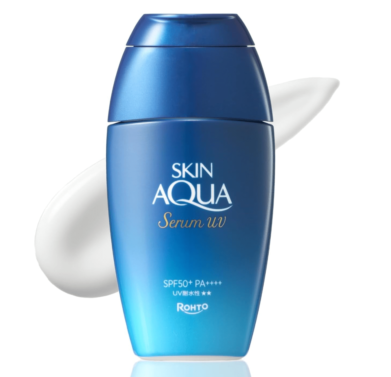 Skin Aqua Hyaluronic Serum UV Sunscreen Gel SPF 50+ PA+++ 110g, lightweight texture, ideal for daily UV protection