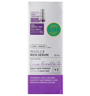30 ml VT Reedle S Rich Serum, elegant packaging, formulated for improved skin elasticity