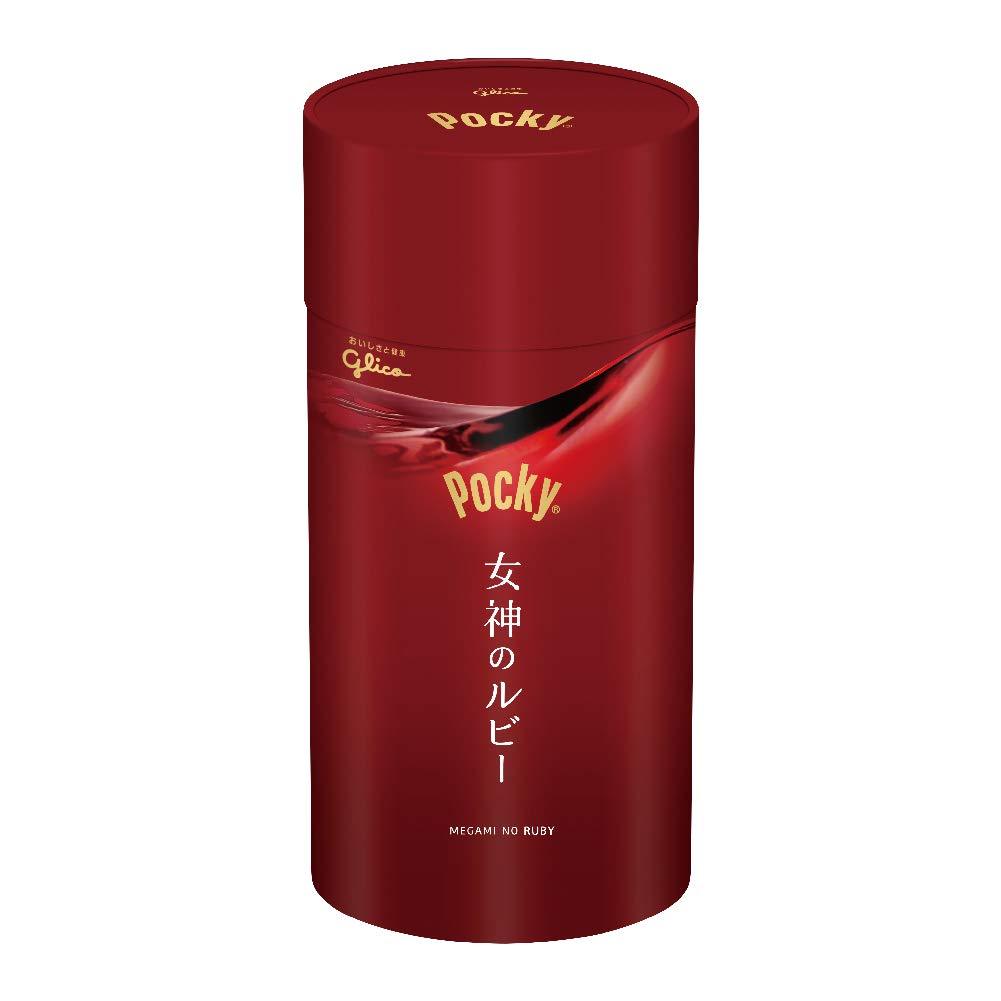 Glico Pocky Megami No Ruby Chocolate Sticks 60g, ruby chocolate coating, ideal for red wine pairing