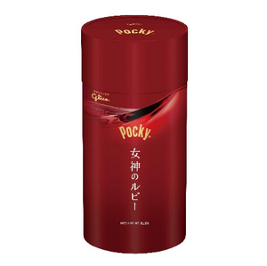 60g Glico Pocky Megami No Ruby Chocolate Sticks, offering delicate flavor pairing for red wine enthusiasts