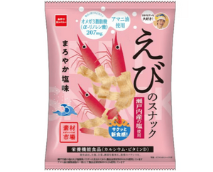 61g Oyatsu Ingredient Market Shrimp Snacks with mild salty taste, offering gentle umami for daily snacking