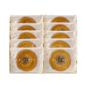 Ragueneau Yakkoi Sable Aomori Apple Caramel Soft Cookies 10 Pieces, soft Japanese apple cookies ideal for gifting