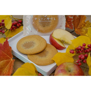 10 Pieces Ragueneau Yakkoi Sable Aomori Apple Caramel Soft Cookies, made with Aomori apples for fruity sweetness