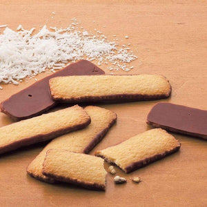 Royce Baton Biscuits Coconut and Hazel Cacao 50 Pieces, elegant Japanese snack perfect for sharing