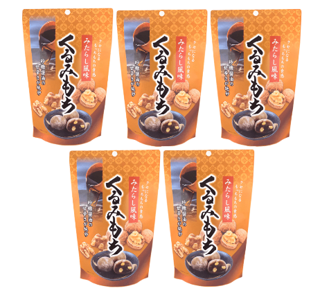 110g Seiki Bite Sized Daifuku Mochi Snack, mitarashi walnuts flavor, designed for relaxed snacking