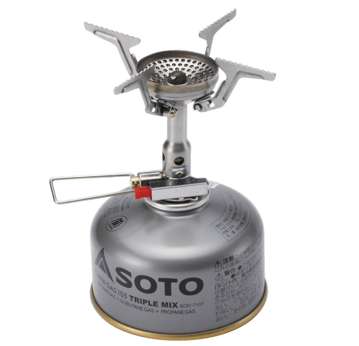 Soto Made In Japan Single Burner Camping Stove W/ Storage Pouch - Amicus Sod - 320