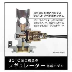 Soto St - 310Mt Limited Monotone Gas Regulator Stove Model - Japan