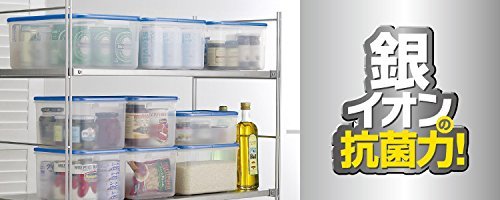 Squirrel 8L Clear Blue Storage Container Made In Japan Wj - 3 With Hard Passe Antibacterial Treatment