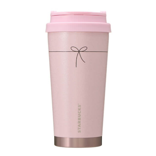 Starbucks Holiday 2021 Stainless Steel To Go Logo Tumbler Pearl Pink 473ml - Starbucks Tumbler