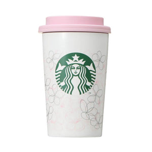 Starbucks Sakura 2022 Stainless Steel Togo Cup Tumbler Line Art 355ml - Japanese Starbucks Tumblers