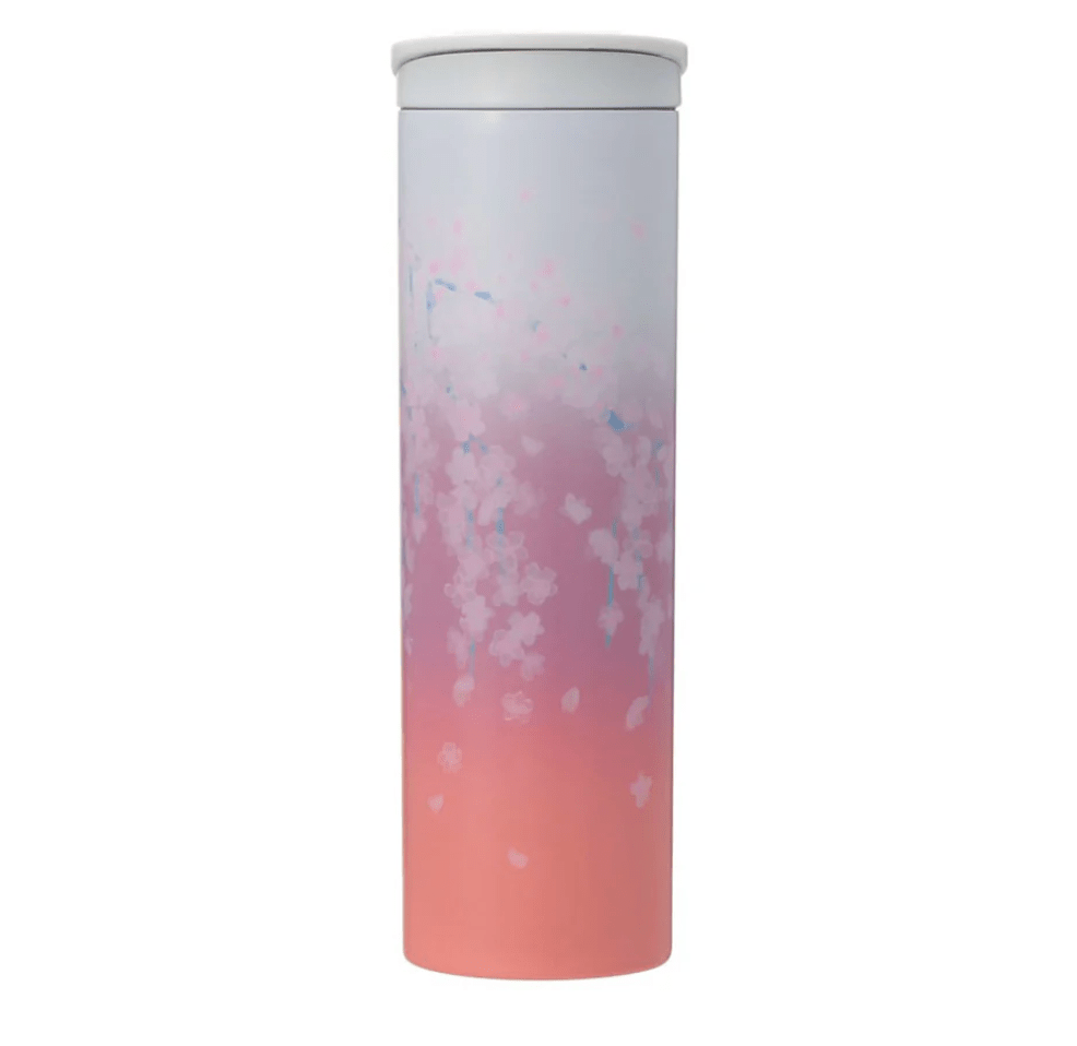 Starbucks Sakura 2025 Stainless Steel Bottle Orange Gradient