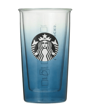 Starbucks Sakura2025 Double Wall Glass 355Ml Night Blue Sakura Cherry Blossom