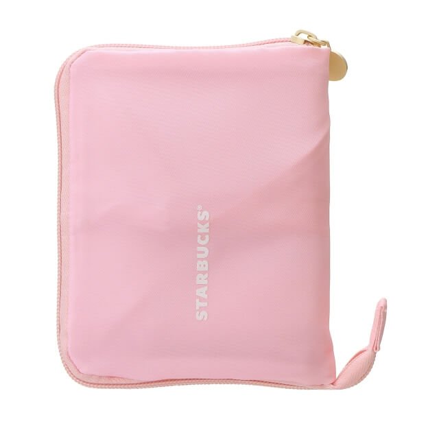 Starbucks Valentine's Day 2022 To Go Pocketable Eco - Bag Pink - Japanese Starbucks Bags