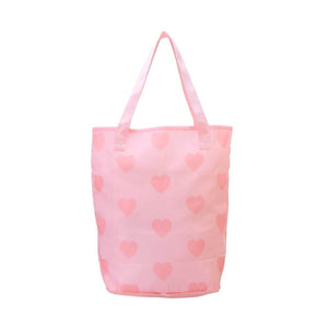 Starbucks Valentine's Day 2022 To Go Pocketable Eco - Bag Pink - Japanese Starbucks Bags