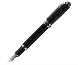 Medium nib Gullor Advanced Jinhao X750 Black Night Sky Fountain Pen, designed for professionals - YOYO JAPAN
