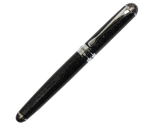 Close-up of Gullor Advanced Jinhao X750 Black Night Sky Fountain Pen medium nib for smooth writing - YOYO JAPAN