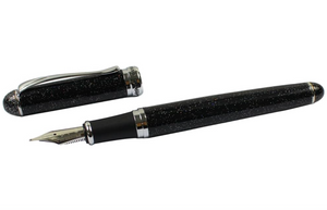 Gullor Advanced Jinhao X750 Black Night Sky Fountain Pen medium nib, perfect for journaling and notes - YOYO JAPAN