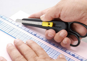 Sun - Star Japan Stationery Scissors With Cutter S3725030 - Black