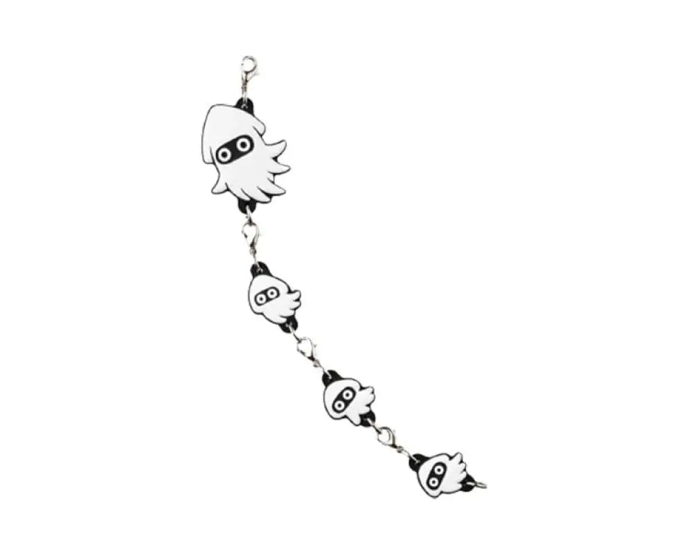 Super Mario Linking Blooper Rubber Keychain - Anime & Video Games