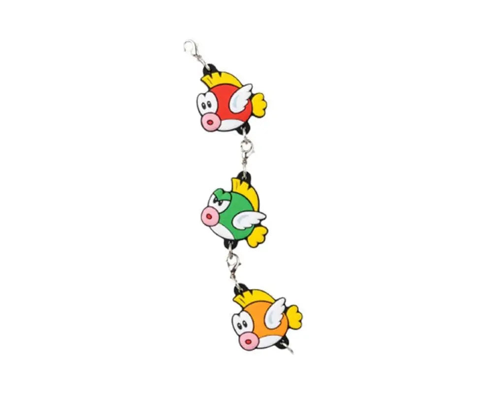 Super Mario Linking Cheep Rubber Keychain - Anime & Video Games