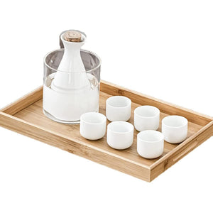 Sxrc 9 - Piece Creative Sake Set Japan - Warming Bowl Tokkuri 6 Cups Tray Whiskey Bottle Barware