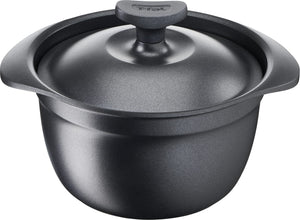 T - Fal Castline Aroma Pro Rice Pot With 3 Go Cooking Fluororesin Coating Ih Gas Fire Compatible - Non - Sticking Japan Black E25195